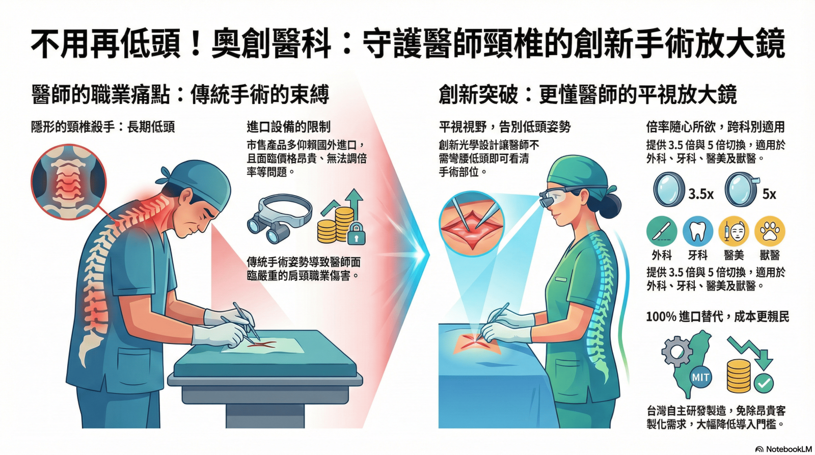 【CITD】不用再低頭! 奧創醫科：守護醫師頸椎的創新手術放大鏡-1